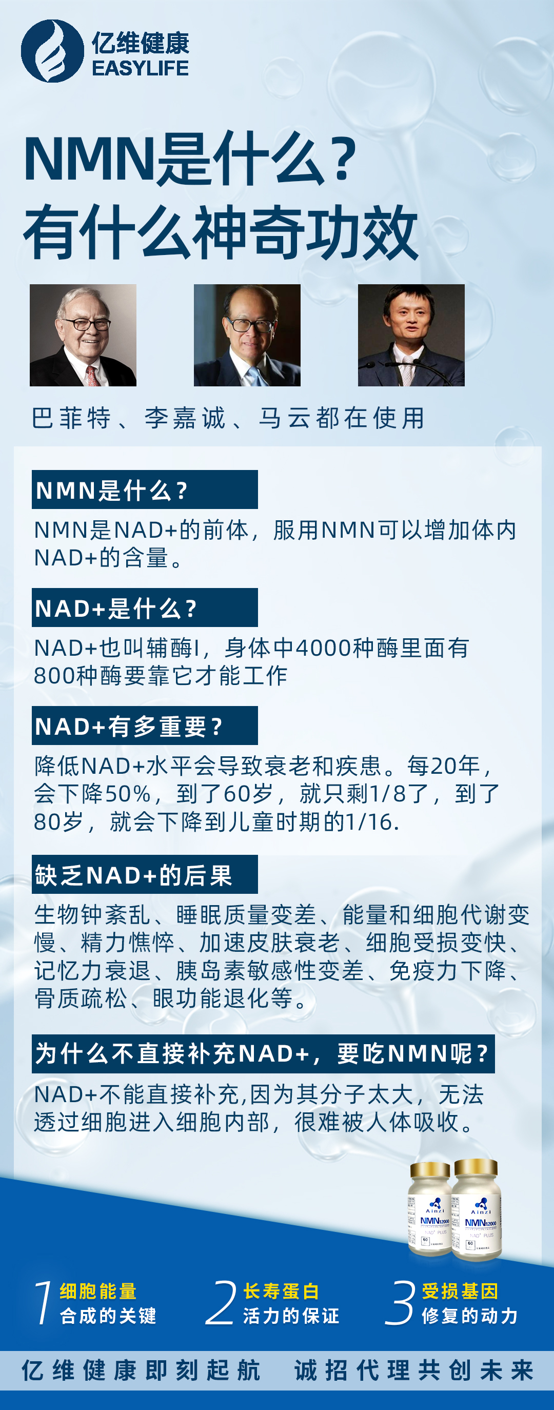 nmn的具體作用 nmn最主要的作用就是抗衰老,它能夠激活和修復細胞,使